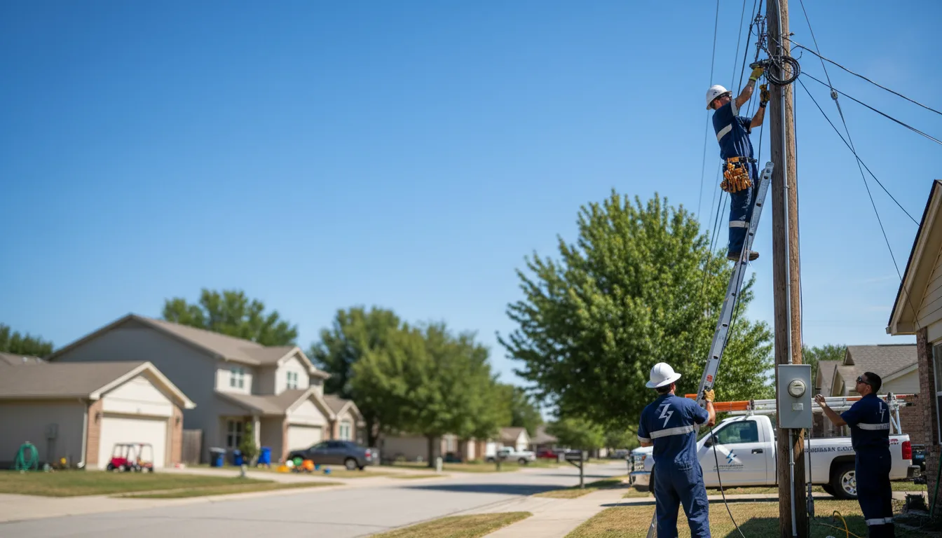 Residential electrician providing installation services in Potosi, MO